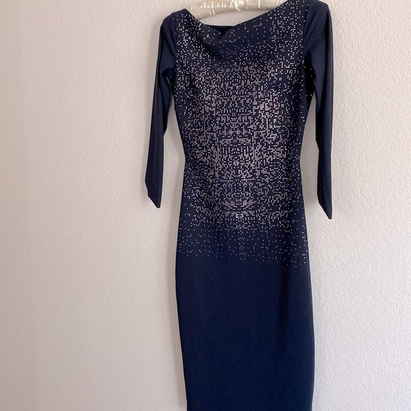 Sz38 La Petite Robe di Chiara Boni Bateau Neckline Knee-Length Dress Sz 2- XS - Picture 8 of 14